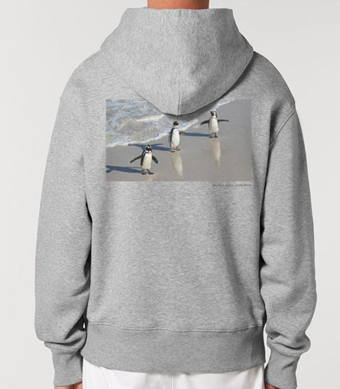 OVERSIZED HOODIE PENGUIN (grey)